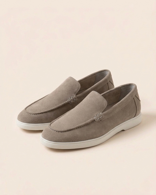 Beige Suede Summer Walk Sneakers