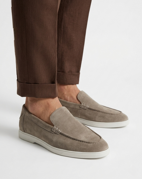 Beige Suede Summer Walk Sneakers