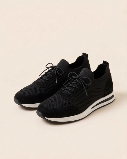 All Black Knit Stefano Walk Sneakers