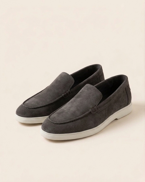 Anthracite Suede Summer Walk Loafers