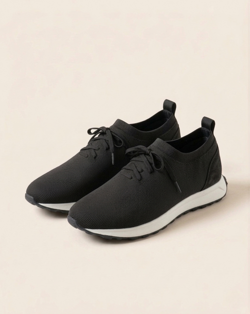 Black Knit Stefano Walk Sneakers